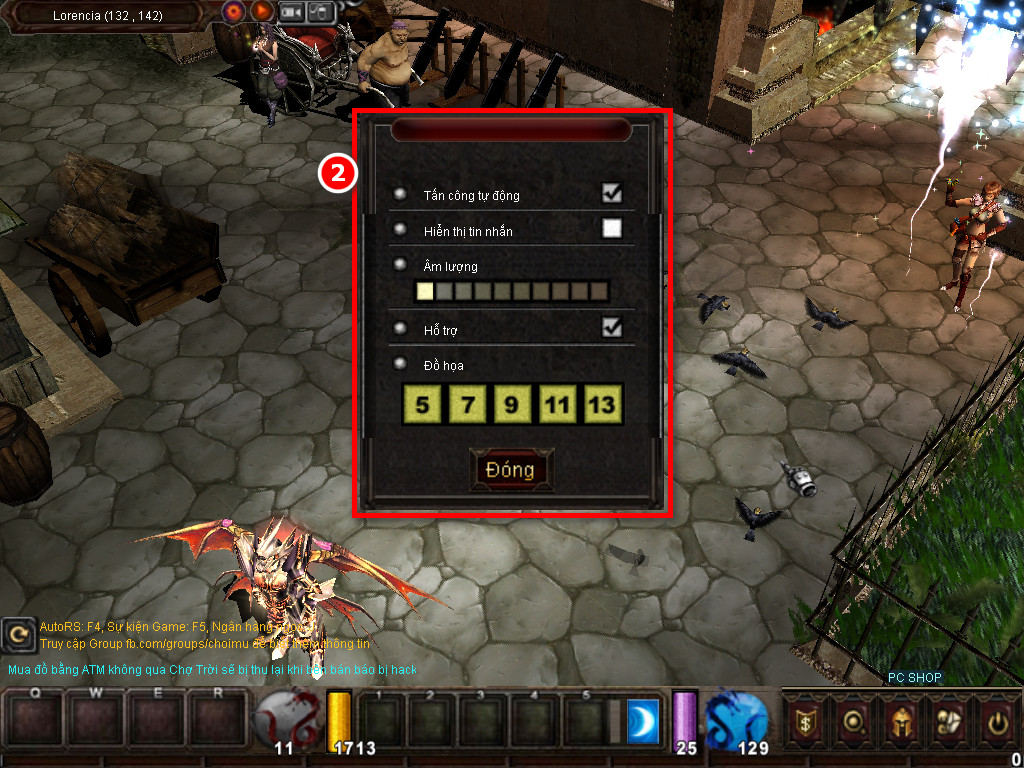 Chức năng chính của Game MU Minh Long Chức năng chính của Game MU Minh Long